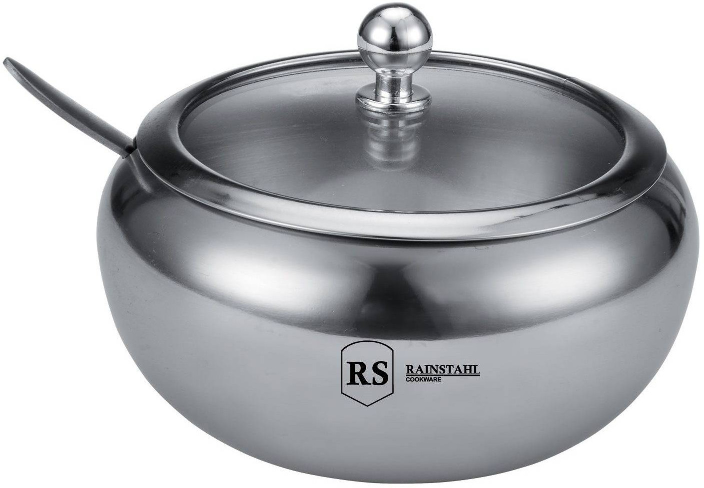 Сахарница с крышкой и ложкой (460 мл) | Rainstahl