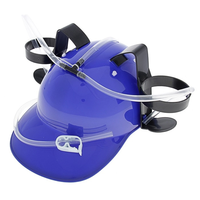 Карнавал каска синяя с отверстиями под банки | Футбол | Lucas Film