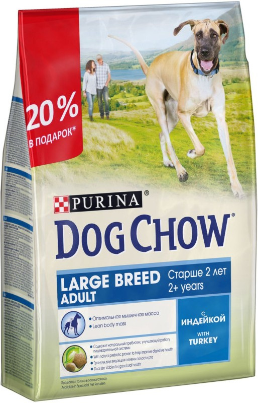 Корм для взрослых собак с индейкой (2,5 кг) | Purina Dog Chow