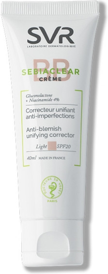 BB-крем для жирной и проблемной кожи SPF 20, оттенок светлый | Sebiaclear | SVR