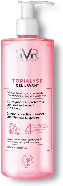 Гель для сухой и чувствительной кожи очищающий | Topialyse | SVR