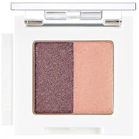 Тени для век двойные «Eyeshadow Dual», оттенок PP01 | Mono Cube | The Face Shop