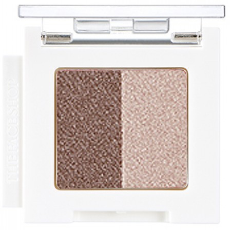 Тени для век двойные «Eyeshadow Dual», оттенок BR04 | Mono Cube | The Face Shop