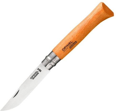 Нож «Opinel №12» (углеродистая сталь, рукоять из дерева бука, блистер)