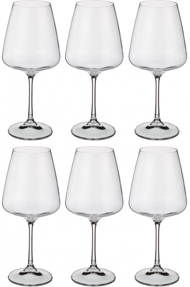Набор бокалов для вина «Naomi/Corvus» (450 мл, 6 штук) | Crystalite Bohemia