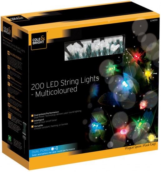 Гирлянда уличная String Lights (200 LED-ламп)