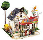 3D пазл деревянный «Американская АЗС»