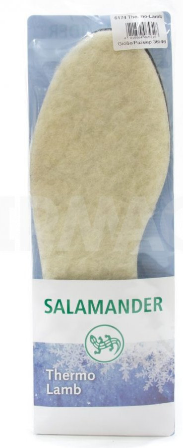 Стельки зимние из овечьей шерсти «Thermo-Lamb» (шерсть/латекс, размер 36-46) | Salamander
