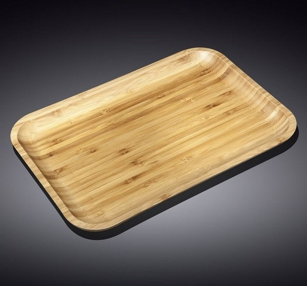 Блюдо прямоугольное (35,5×25,5 см) | Natural Bamboo | Wilmax