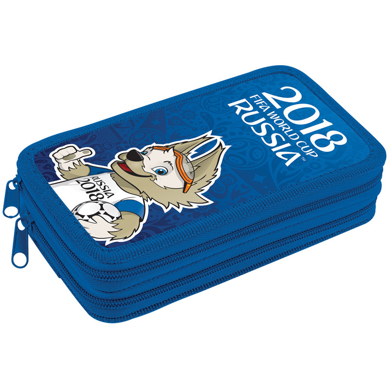 Пенал «Талисман» (2 отделения, 19×11 см) | ЧМ по футболу 2018 | Hatber