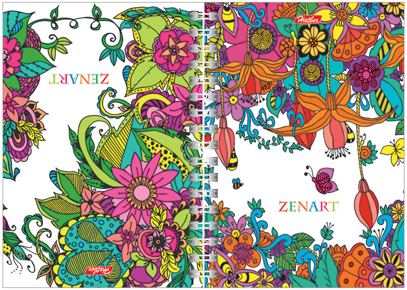 Записная книжка на гребне «ZenArt» (А6, 80 л) | Hatber