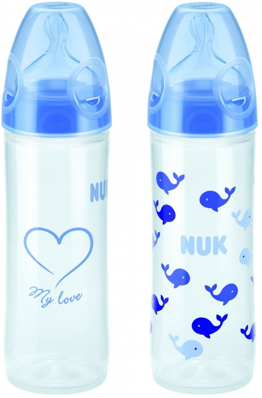 Набор бутылочек с силиконовой соской «New Classic» (с 6 мес, 250 мл, 2 шт) | NUK