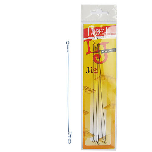 Поводки-струна «String Jig» (18 см, тест 24 кг, 5 шт) | Lucky John
