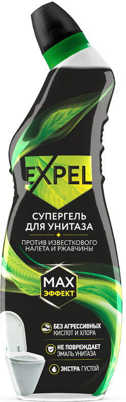 Средство для чистки унитаза, соединенного с септиком против известкового налета и ржавчины | EXPEL