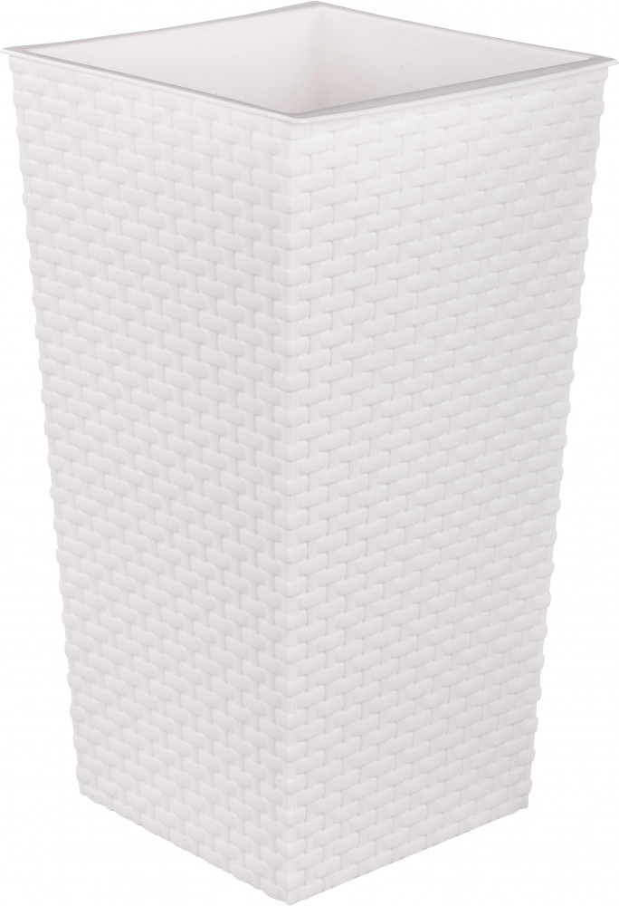 Кашпо напольное (22х22х41,5 см) | Ротанг | Альтернатива