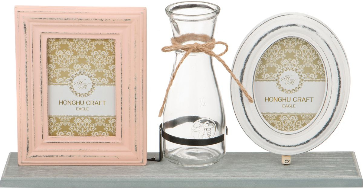 Фотоколлаж на 2 фото и вазочка (42×23×10 см) | Polite Crafts&Gifts Co., Ltd