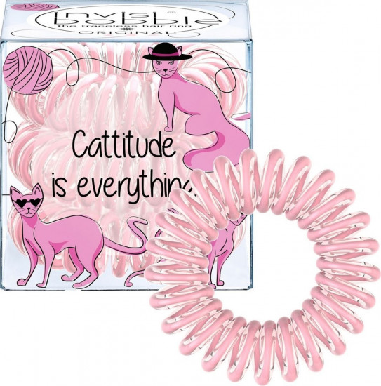 Резинка-браслет для волос «Cattitude Is Everything!» (3 шт.)
