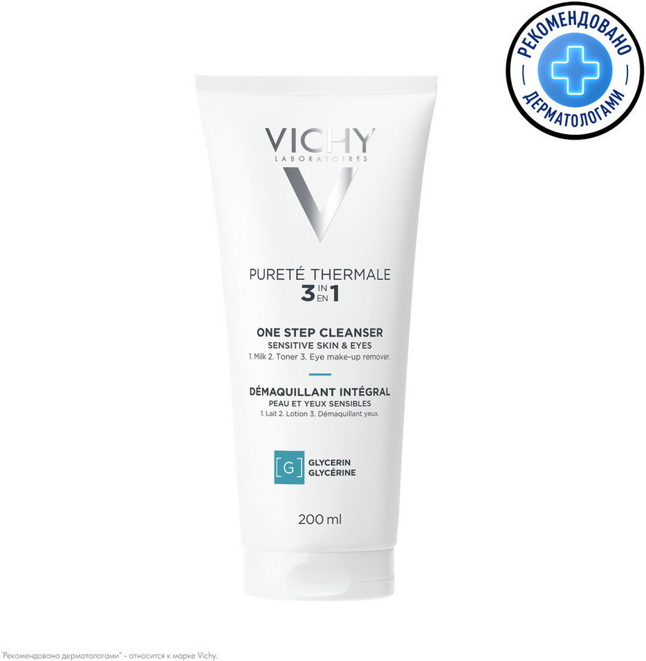 Purete Thermale Очищающее средство универсальное для чувствительной кожи лица и вокруг глаз | Vichy