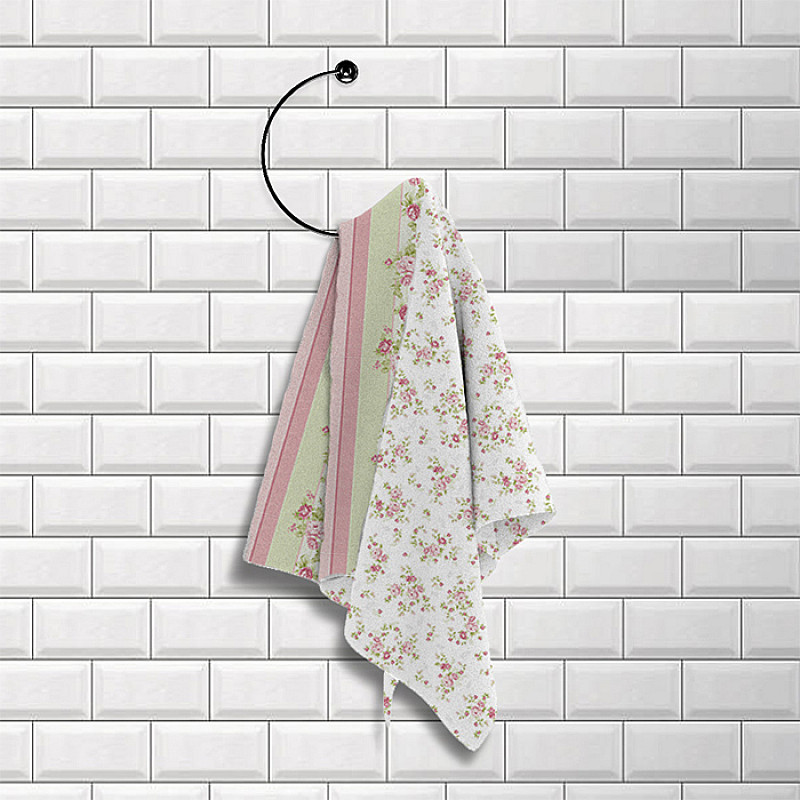 Полотенце вафельное «Чайная роза» | Шарлиз | Романтика