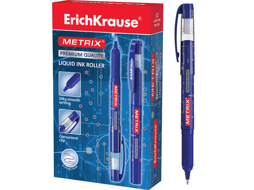Ручка-роллер (синяя) | Metrix | Erich Krause