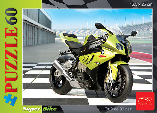 Пазлы «Мотоцикл» (60 элементов) | Puzzle 60 | Hatber