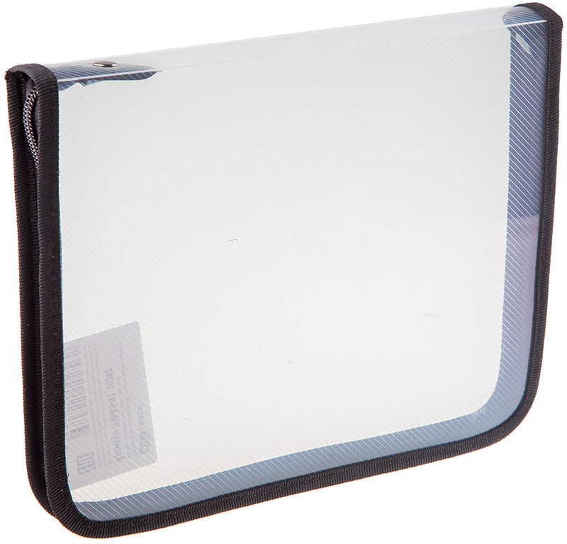 Папка для тетрадей на молнии прозрачная (1 отделение, формат А5) | ArtSpace