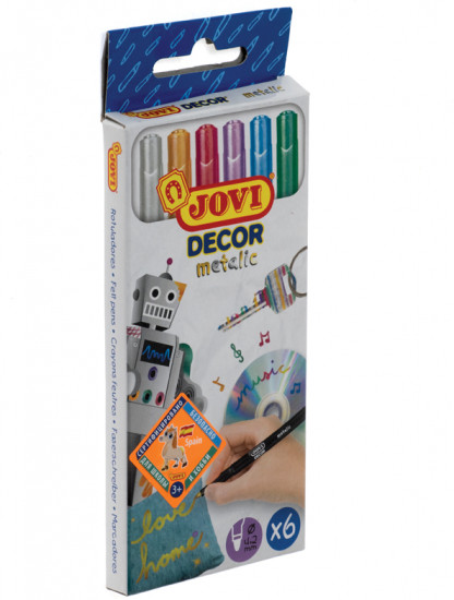 Набор маркеров для декорирования Décor metalic (6 цветов)