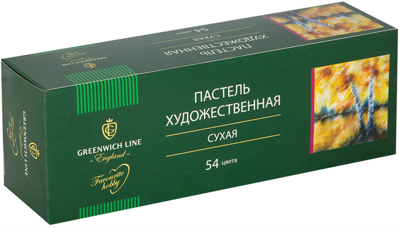 Пастель художественная сухая (54 цвета) | Greenwich Line