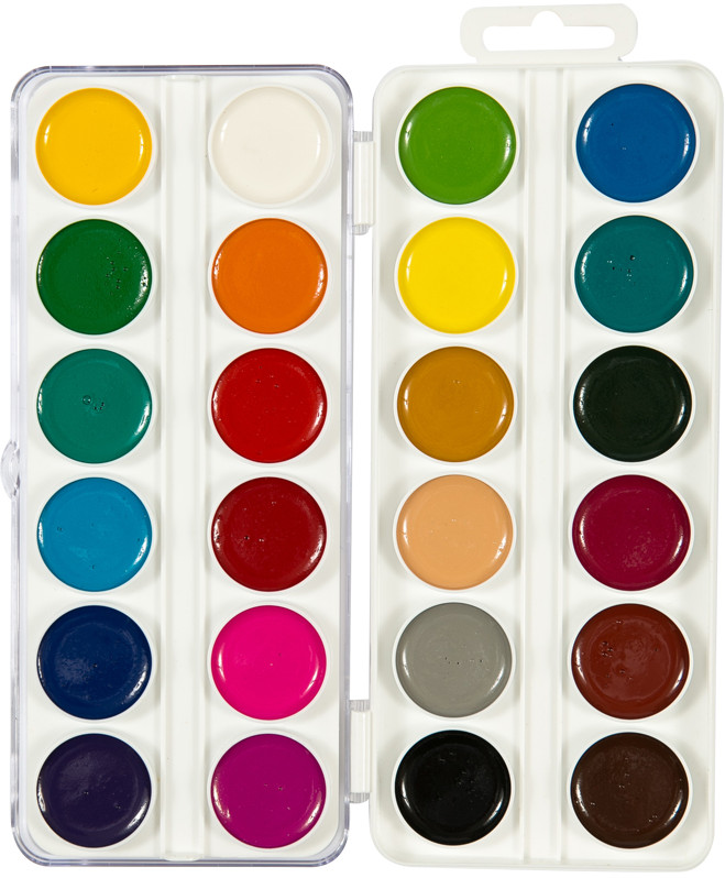 Акварель (медовая, 24 цвета) | Мультики | Гамма