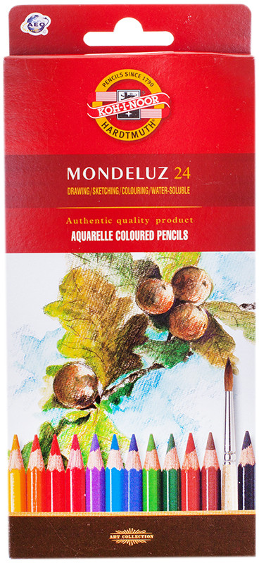 Карандаши акварельные (24 цвета) | Mondeluz | Koh-I-Noor
