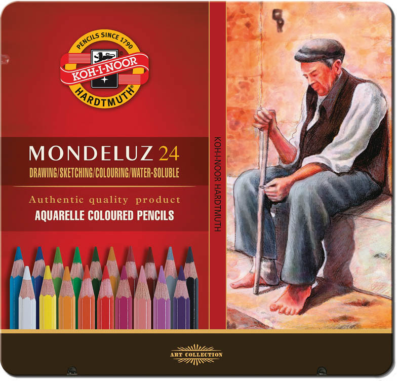 Карандаши акварельные (24 цвета) | Mondeluz | Koh-I-Noor