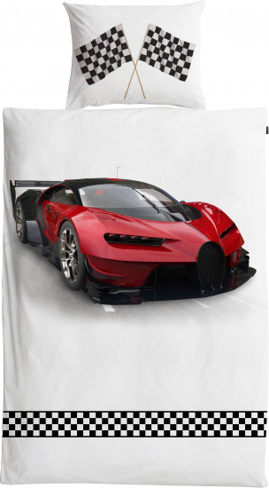 Комплект постельного белья «Racing Car» (арт. 16001-1, 1,5-спальный, перкаль, 1 наволочка 70х70)