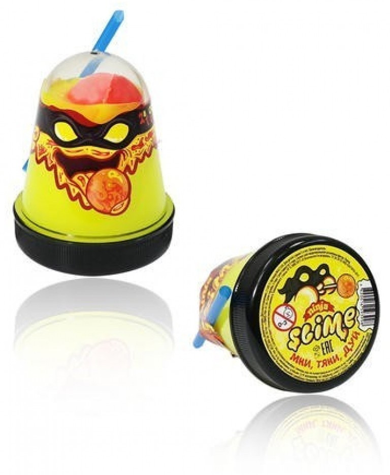 Жвачка для рук «2 в 1» (желтый и красный) | Ninja | Slime