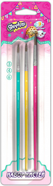 Набор кистей (волос пони, 3 шт.) | Shopkins