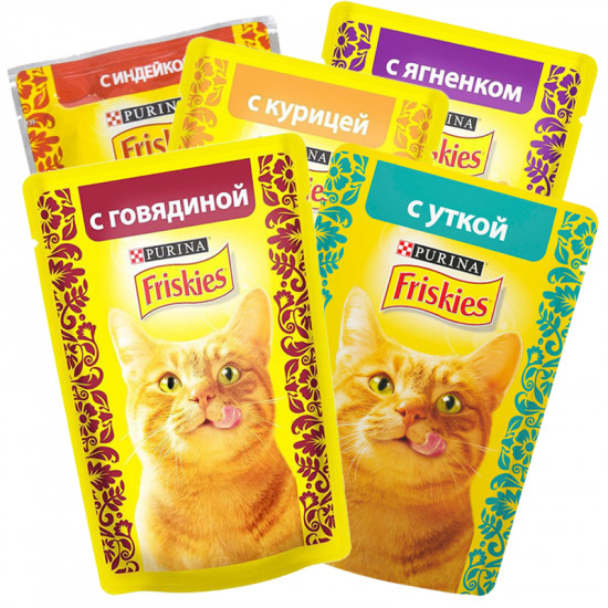 Корм для для кошек Friskies (4+1, 85 г)