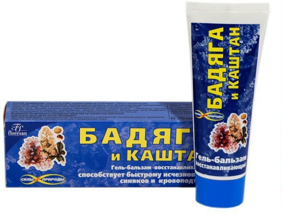 Гель-бальзам восстанавливающий «Бадяга и каштан» | Floresan