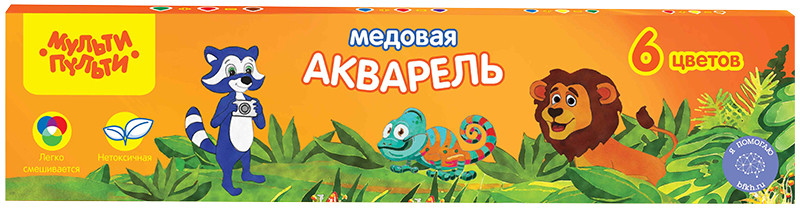 Акварель медовая (без кисти) | Приключения Енота | Мульти-Пульти