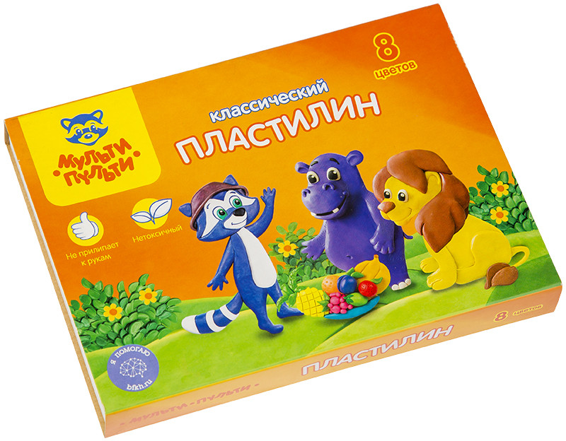 Пластилин классический (со стеком) | Мульти-Пульти