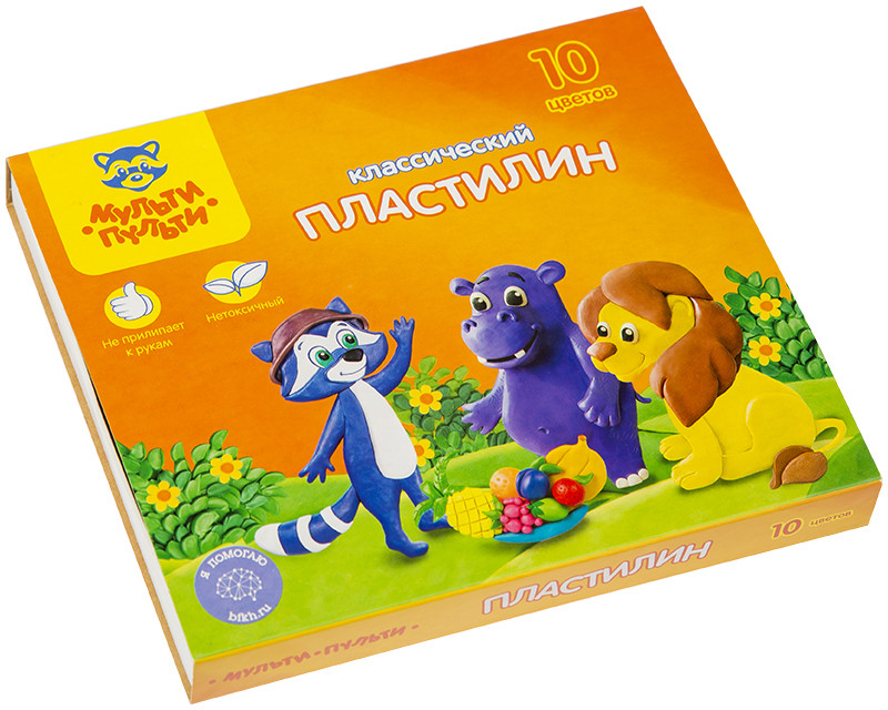 Пластилин классический (со стеком) | Мульти-Пульти