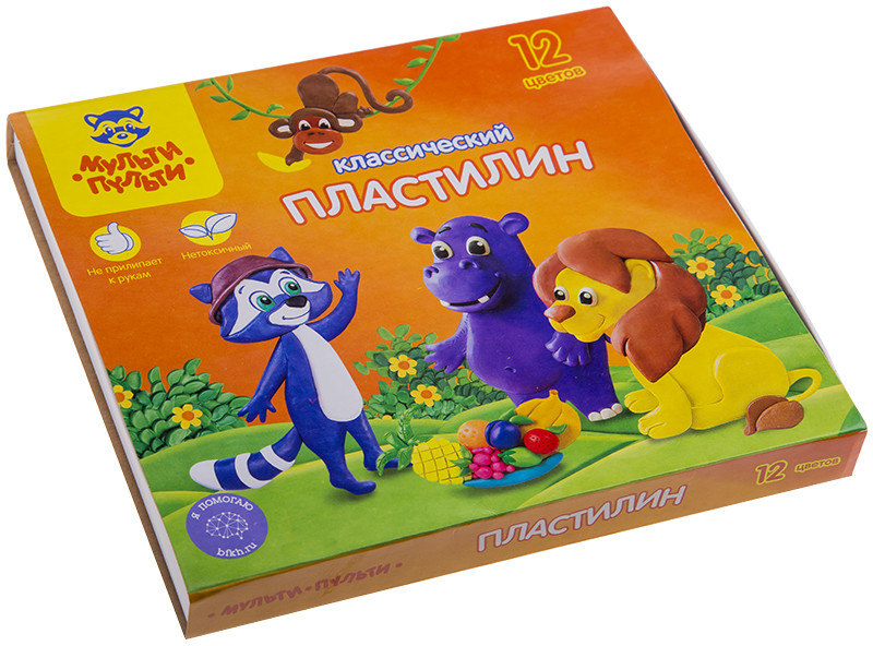 Пластилин классический (со стеком) | Мульти-Пульти