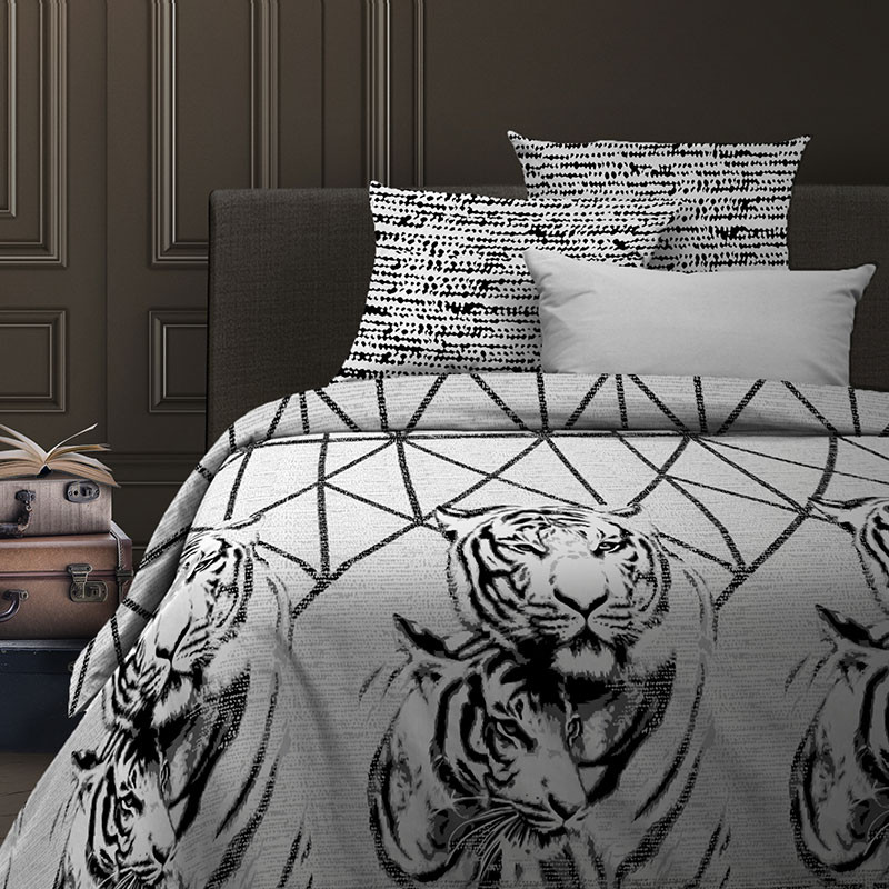 Комплект постельного белья «Russian cats» (арт. 15836-1/15845-1, 2-спальный, биокомфорт, 2 наволочки 70×70) | Russian cats | Wenge