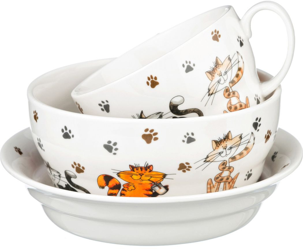 Набор для завтрака (3 предмета) | Веселые друзья | Lefard