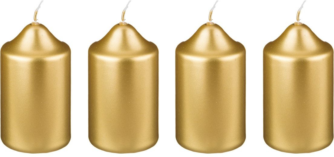 Набор свечей (4 шт.) | Металлик | Adpal