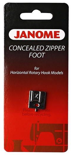 Лапка для потайной молнии | Janome