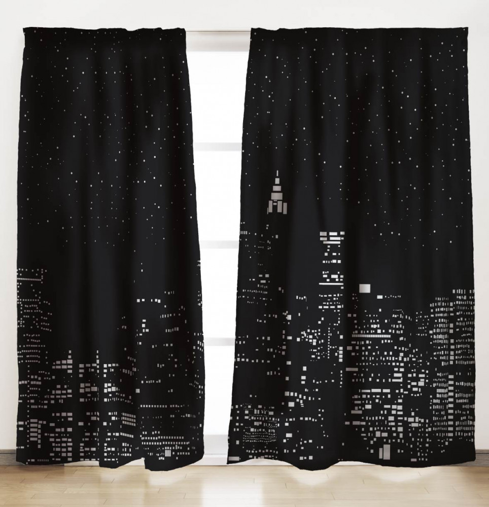 Комплект штор «Ночной город» | Солнечный дом | НордТекс