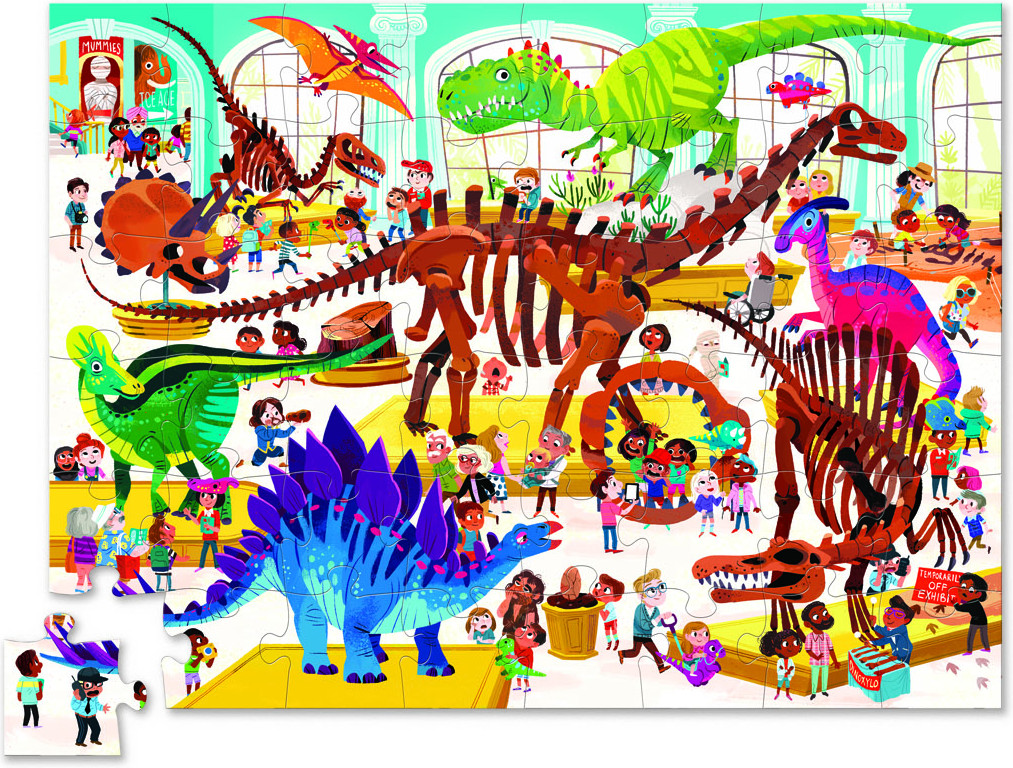 Пазл «Динозавр» (48 элементов) | День в музее | Crocodile Creek