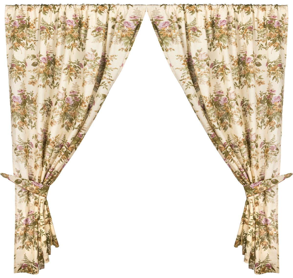 Комплект штор для кухни с прихватами | Santalino