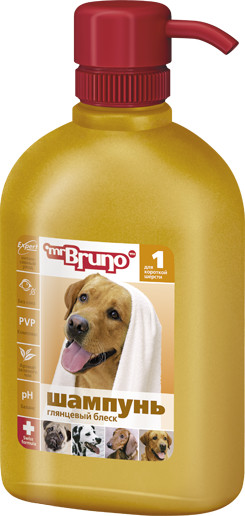 Шампунь-кондиционер для короткой шерсти «Глянцевый блеск»