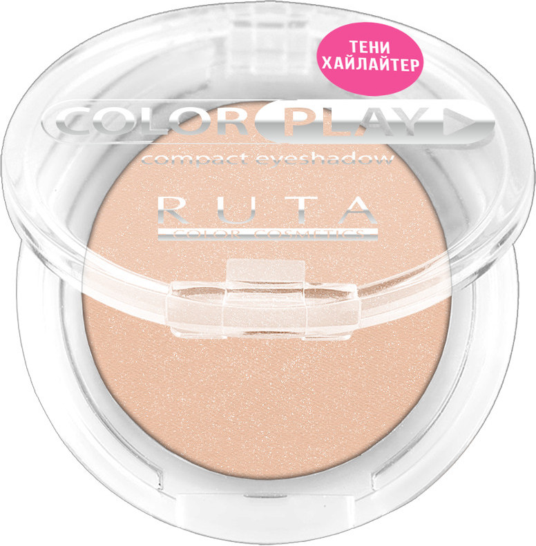 Тени для век компактные, оттенок 29 Свежий персик | Color play | RUTA