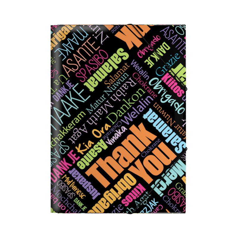 Папка на резинках, А4 | Thank you! | Erich Krause